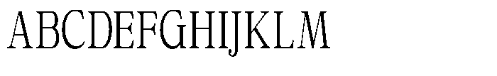 Calgine Serif Variable Calgine Serif Light Condensed Font UPPERCASE