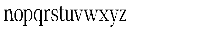 Calgine Serif Variable Calgine Serif Light Condensed Font LOWERCASE