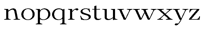 Calgine Serif Variable Calgine Serif Light Expanded Font LOWERCASE