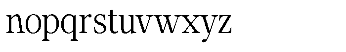 Calgine Serif Variable Calgine Serif Light Semi Condensed Font LOWERCASE