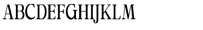 Calgine Serif Variable Calgine Serif Medium Condensed Font UPPERCASE