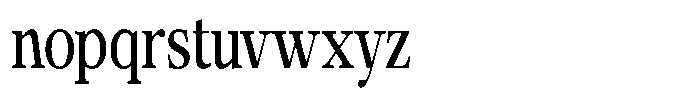 Calgine Serif Variable Calgine Serif Medium Condensed Font LOWERCASE