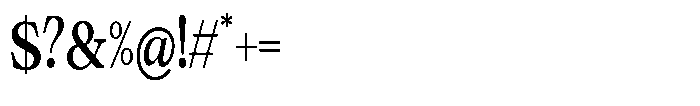 Calgine Serif Variable Calgine Serif Semi Bold Condensed Font OTHER CHARS