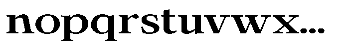 Calgine Serif Variable Calgine Serif Semi Bold Expanded Font LOWERCASE