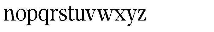 Calgine Serif Variable Calgine Serif Semi Condensed Font LOWERCASE