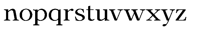 Calgine Serif Variable Calgine Serif Semi Expanded Font LOWERCASE