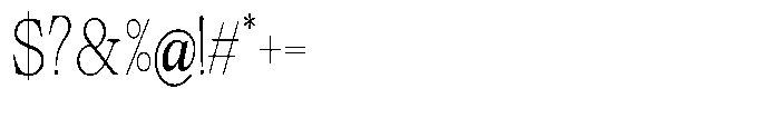 Calgine Serif Variable Calgine Serif Thin Condensed Font OTHER CHARS