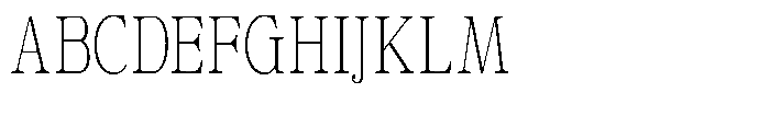 Calgine Serif Variable Calgine Serif Thin Condensed Font UPPERCASE