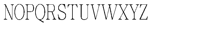 Calgine Serif Variable Calgine Serif Thin Condensed Font UPPERCASE