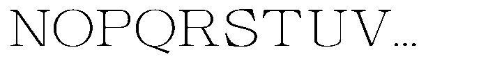 Calgine Serif Variable Calgine Serif Thin Expanded Font UPPERCASE