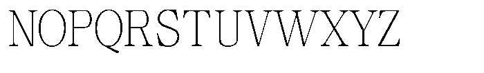 Calgine Serif Variable Calgine Serif Thin Semi Condensed Font UPPERCASE