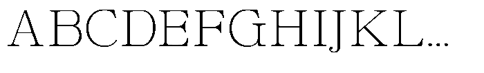 Calgine Serif Variable Calgine Serif Thin Semi Expanded Font