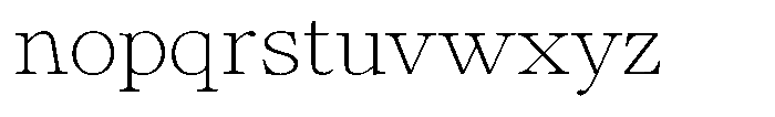 Calgine Serif Variable Calgine Serif Thin Semi Expanded Font LOWERCASE