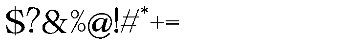 Calgine Serif Variable Regular Font OTHER CHARS