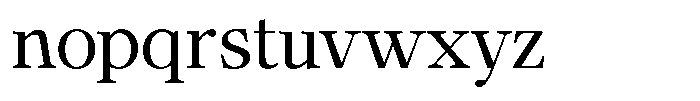 Calgine Serif Variable Regular Font LOWERCASE
