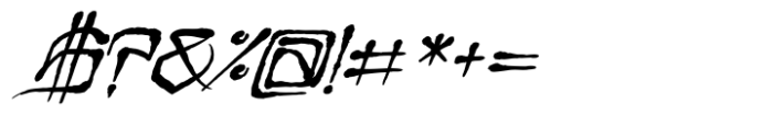 CaliCholo Graffiti Italic Font OTHER CHARS