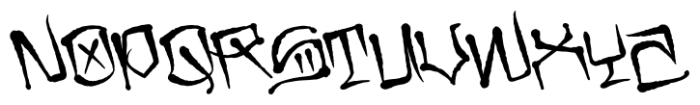 CaliCholo Graffiti Lean Font UPPERCASE