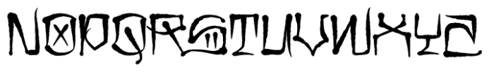 CaliCholo Graffiti Regular Font UPPERCASE