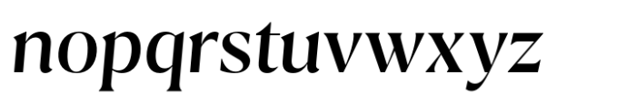 Calibra Medium Italic Font LOWERCASE