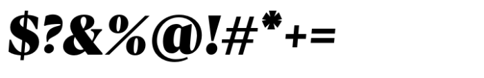 Calibra Text Black Italic Font OTHER CHARS