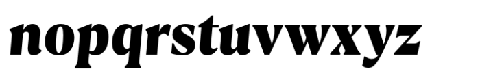 Calibra Text Black Italic Font LOWERCASE