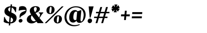 Calibra Text Extra Bold Italic Font OTHER CHARS