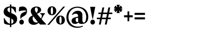 Calibra Text Extra Bold Font OTHER CHARS
