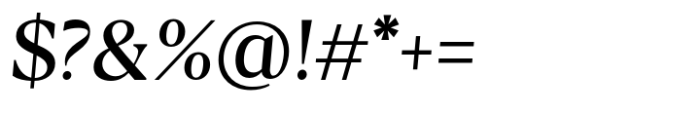 Calibra Text Italic Font OTHER CHARS