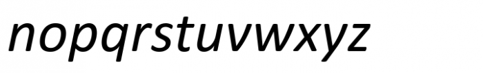 Calibri (MS) Italic Font LOWERCASE