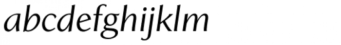 California Sans Italic Font LOWERCASE
