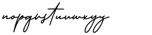 Californian Signature Font LOWERCASE
