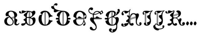 Caligrafía de Bula Regio (Ornate) Font UPPERCASE