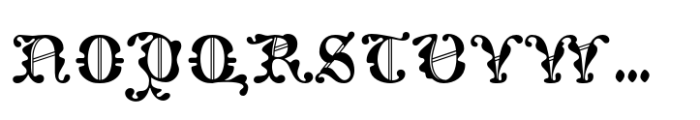 Caligrafía de Bula Regio (Ornate) Font UPPERCASE