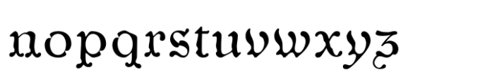 Caligrafía de Bula Regio (Ornate) Font LOWERCASE