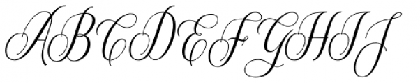 Calington Script Italic Font UPPERCASE