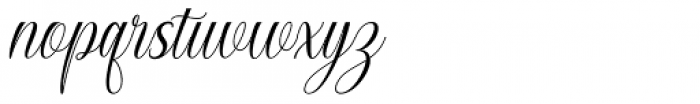 Calington Script Italic Font LOWERCASE
