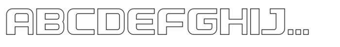 Calipso Expanded Outline Font UPPERCASE