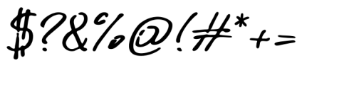 Calisco Script Bold Font OTHER CHARS