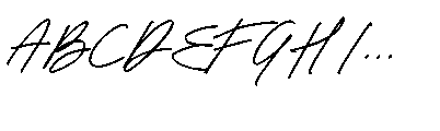 Calish Script Font UPPERCASE