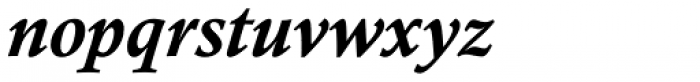 Calisto Std Bold Italic Font LOWERCASE