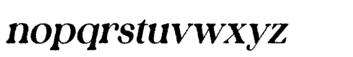Calive Rough Italic Font LOWERCASE