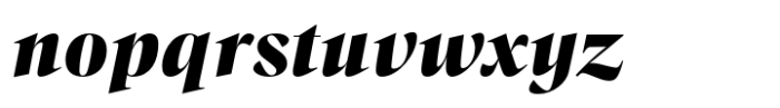 Callas Black Italic Font LOWERCASE