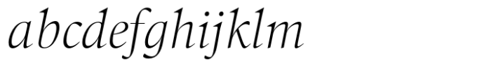 Callas Extralight Italic FONT