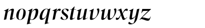 Callas Medium Italic Font LOWERCASE