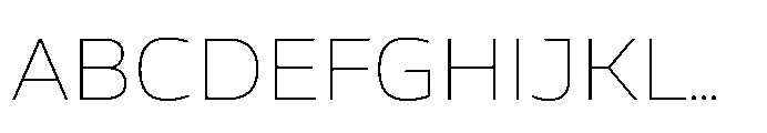 Calleo Thin Font UPPERCASE