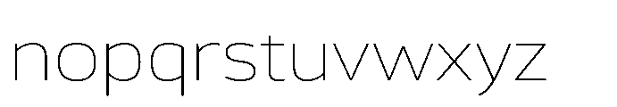 Calleo Thin Font LOWERCASE