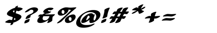 CalliSans Extra Bold Italic Font OTHER CHARS