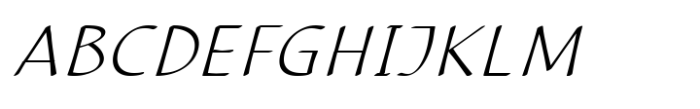 CalliSans Extra Light Italic Font UPPERCASE