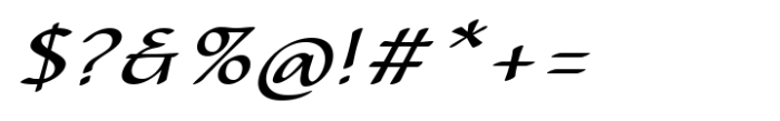 CalliSans Italic Font OTHER CHARS