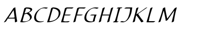 CalliSans Light Italic Font UPPERCASE